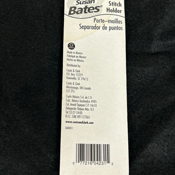 Lot of 2 Susan Bates 14230 & 14231 Stitch Holders 2 1/2" & 4 1/2" - Picture 5 of 7